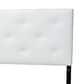 Baxton Studio Baltimore Twin Upholstered Headboard in White, , large