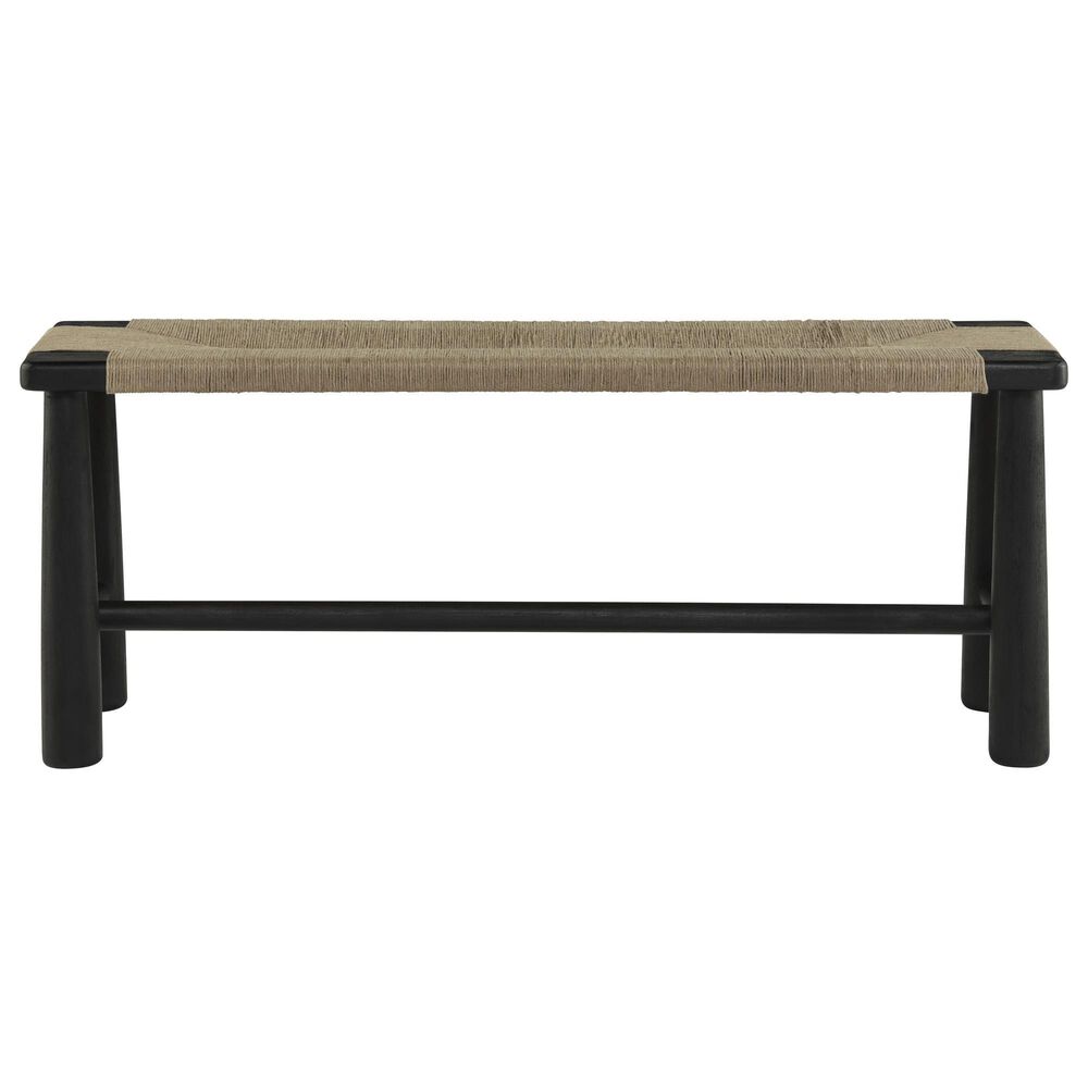 Ashley Acerman Accent Bench in Black and Natural, , large