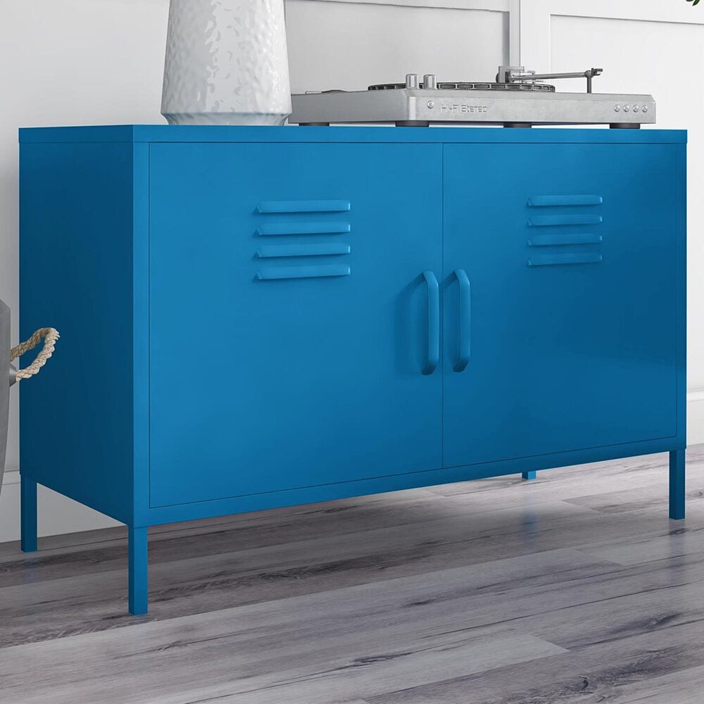Novogratz Cache 2-Door Accent Cabinet in Blue, , large