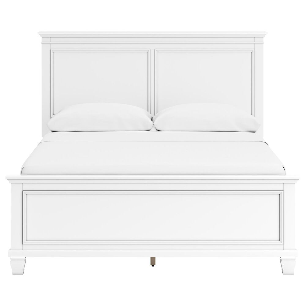 Ashley Fortman 3-Piece Queen Panel Bed Set in White, , large