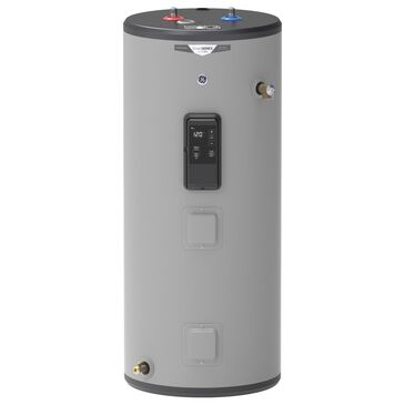 GE Appliances 40-Gallon Smart Short Electric Water Heater in Gray, , large