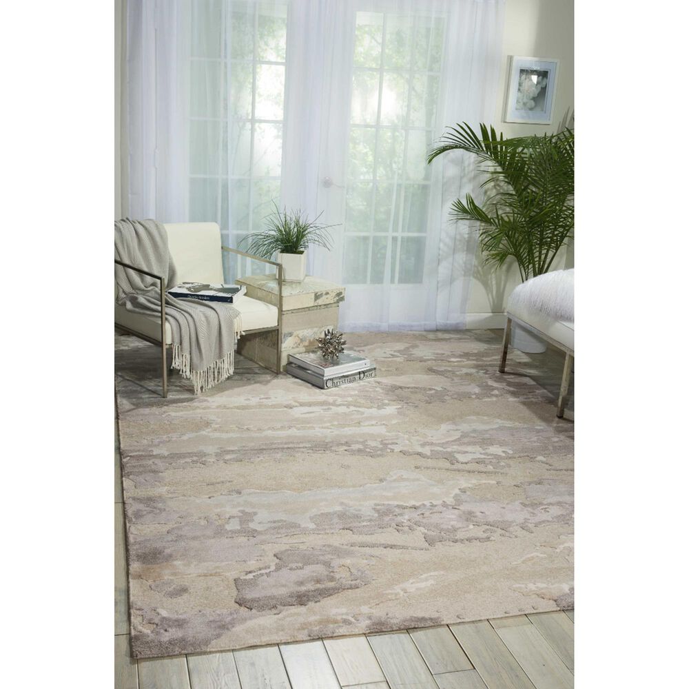 Nourison Divine DIV05 8&#39;6&quot; x 11&#39;6&quot; Ash Area Rug, , large