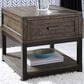 Ashley Johurst Rectangular End Table in Grayish Brown and Black, , large