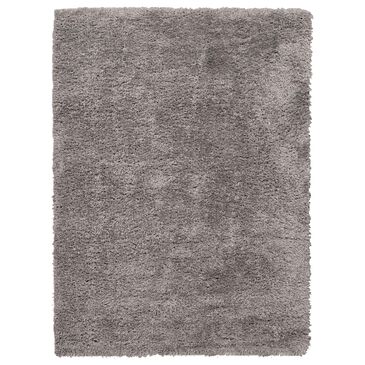 Nourison Lush Shag 5"3" x 7"3" Grey Area Rug, , large