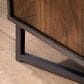 Sauder Canton Lane 54" TV Credenza in Brew Oak, Grand Walnut and Black, , large