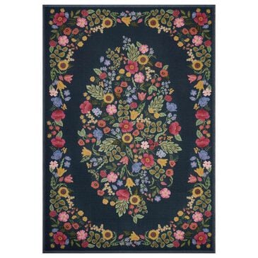 Rifle Paper Co. x Loloi Perennial Blossom 2"5" x 3"11" Navy Area Rug, , large