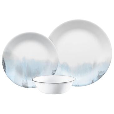Corelle Tranquil Reflection 12-Piece Dinnerware Set in White, Misty Blue and Charcoal, , large