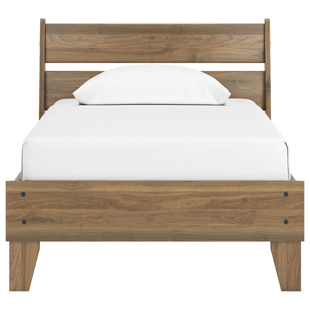 Ashley Deanlow Twin Platform Panel Bed in Honey, , large