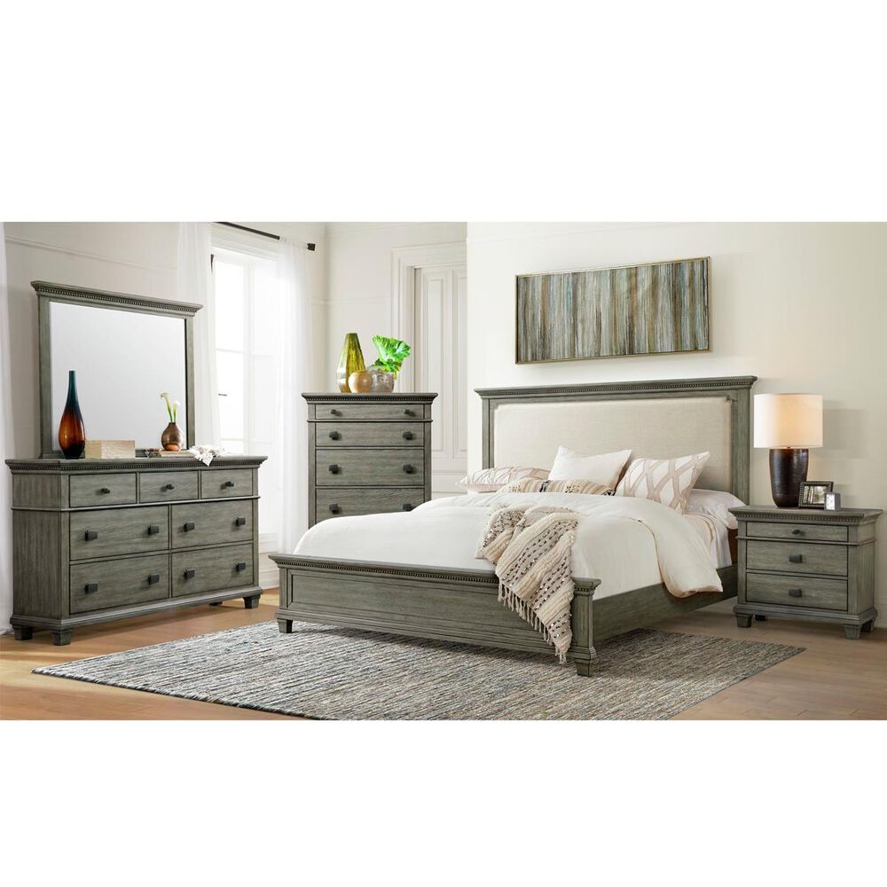 Mayberry Hill Crawford 5-Drawer Chest in Rustic Grey Oak, , large