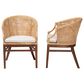 Baxton Studio Lumajang Arm Chair in Light Honey and Walnut Brown (Set of 2), , large