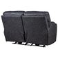 HomeStretch Jaguar Triple Power Loveseat in Graphite, , large