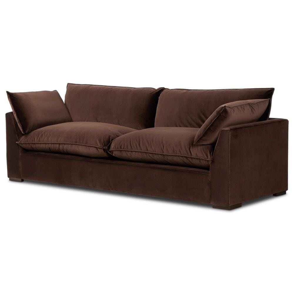 Four Hands Kosa Stationary Sofa in Surrey Cocoa, , large