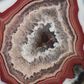 Safavieh Celeste Faux Agate Side Table in Maroon and Gold, , large
