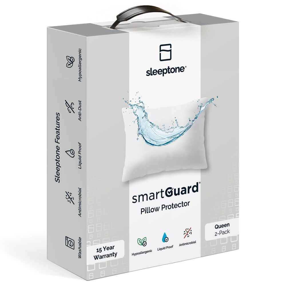 Sanders Collection SmartGuard Queen Pillow Protector in White &#40;Set of 2&#41;, , large