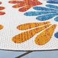 Safavieh Cabana CBN800A 4" Round Creme and Red Indoor/Outdoor Area Performance Rug, , large