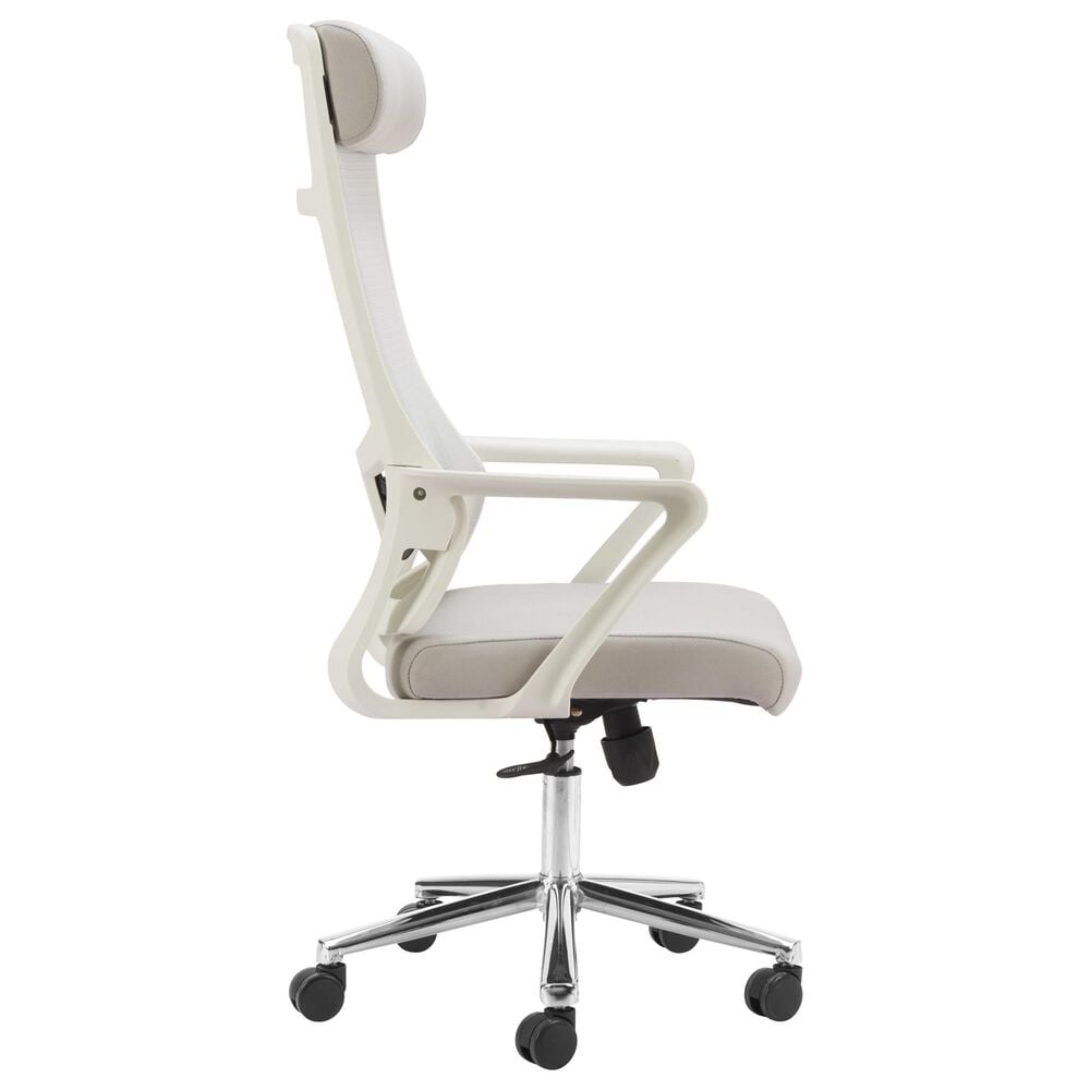Zuo Modern Jett High Back Office Chair in Chrome, , large