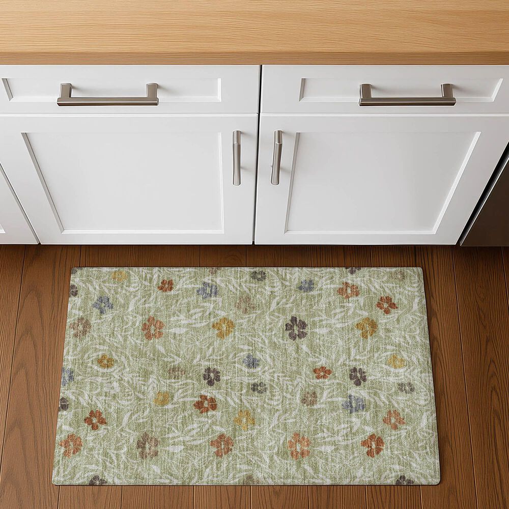 Dalyn Rug Company Soft Essentials Floral Cactus 1'8" x 2'6" Indoor/Outdoor Area Rug, , large