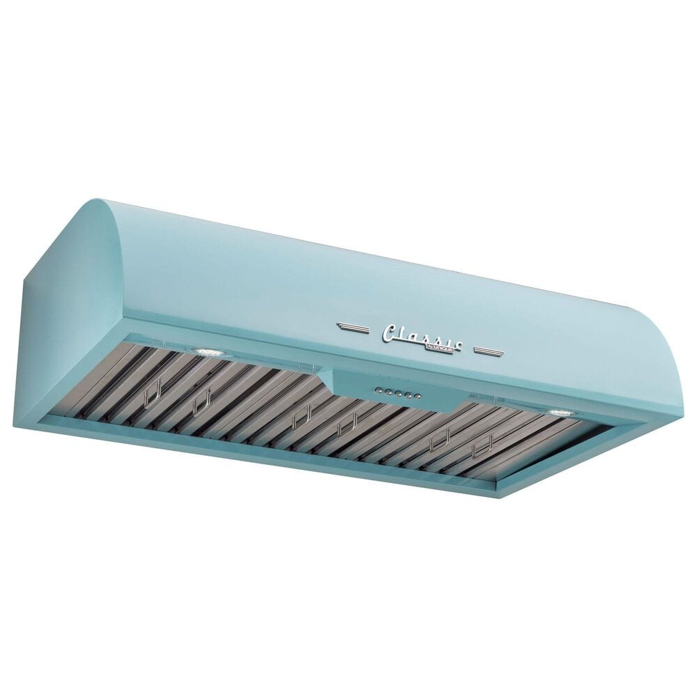 Unique Appliances Classic Retro 36" Under Cabinet Range Hood in Ocean Mist Turquoise, , large