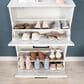 Sauder Homeplus 23" Shoe Cabinet with Flip Door in White, , large