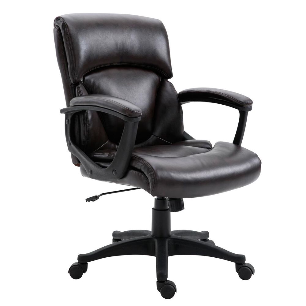New Era Holding Group LTD Desk Chair in Dark Brown Vinyl, , large