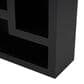 Maple and Jade 5-Shelf Geometric Storage Shelving Unit in Matte Black, , large