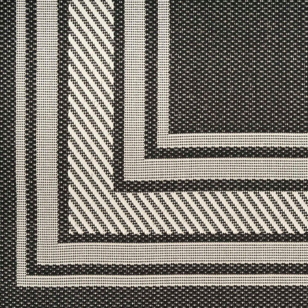 Nourison Horizon HOZ03 Black 6&#39; x 9&#39; Indoor/Outdoor Area Rug, , large