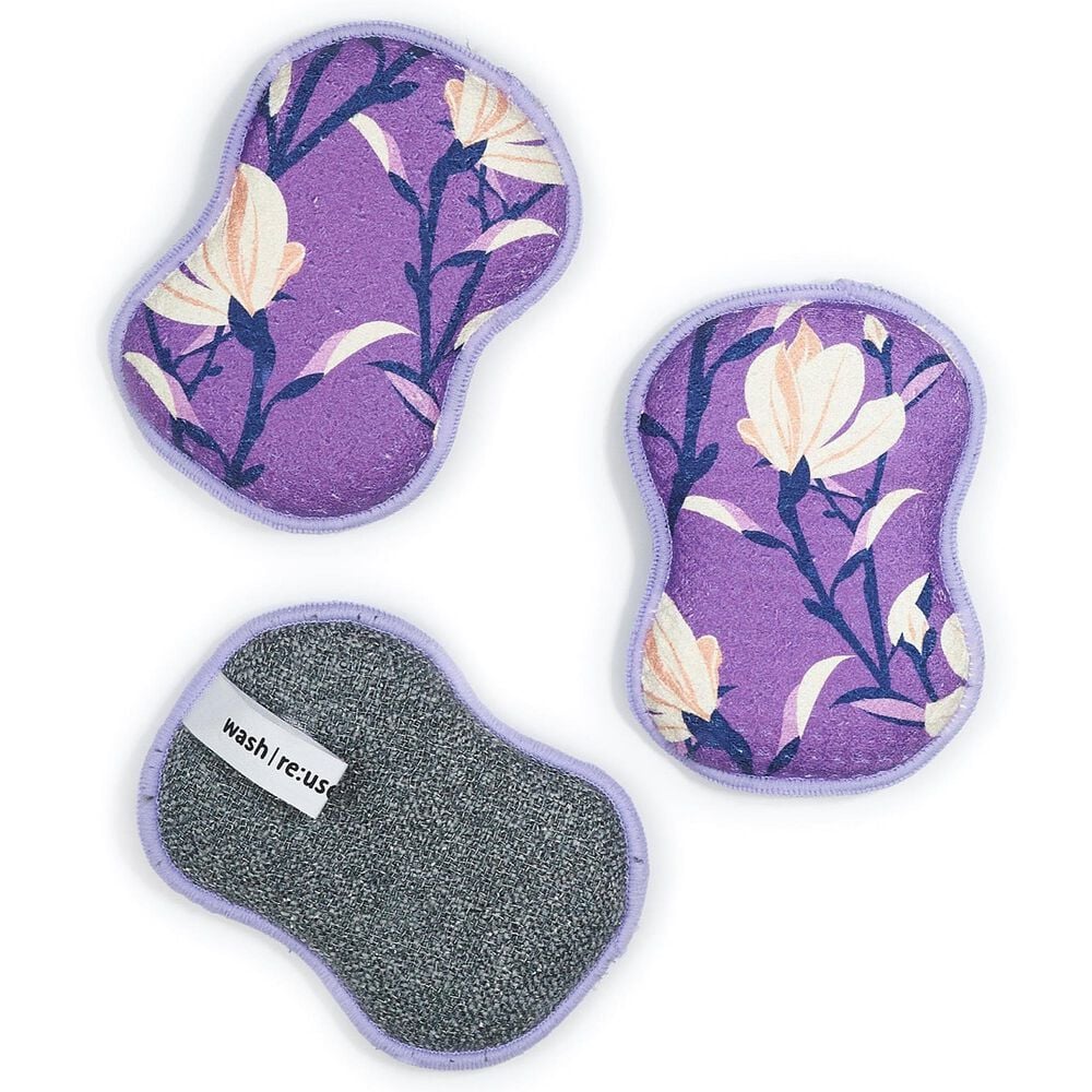 Once Again Home Magnolia Reusable Sponge in Violet &#40;Set of 3&#41;, , large