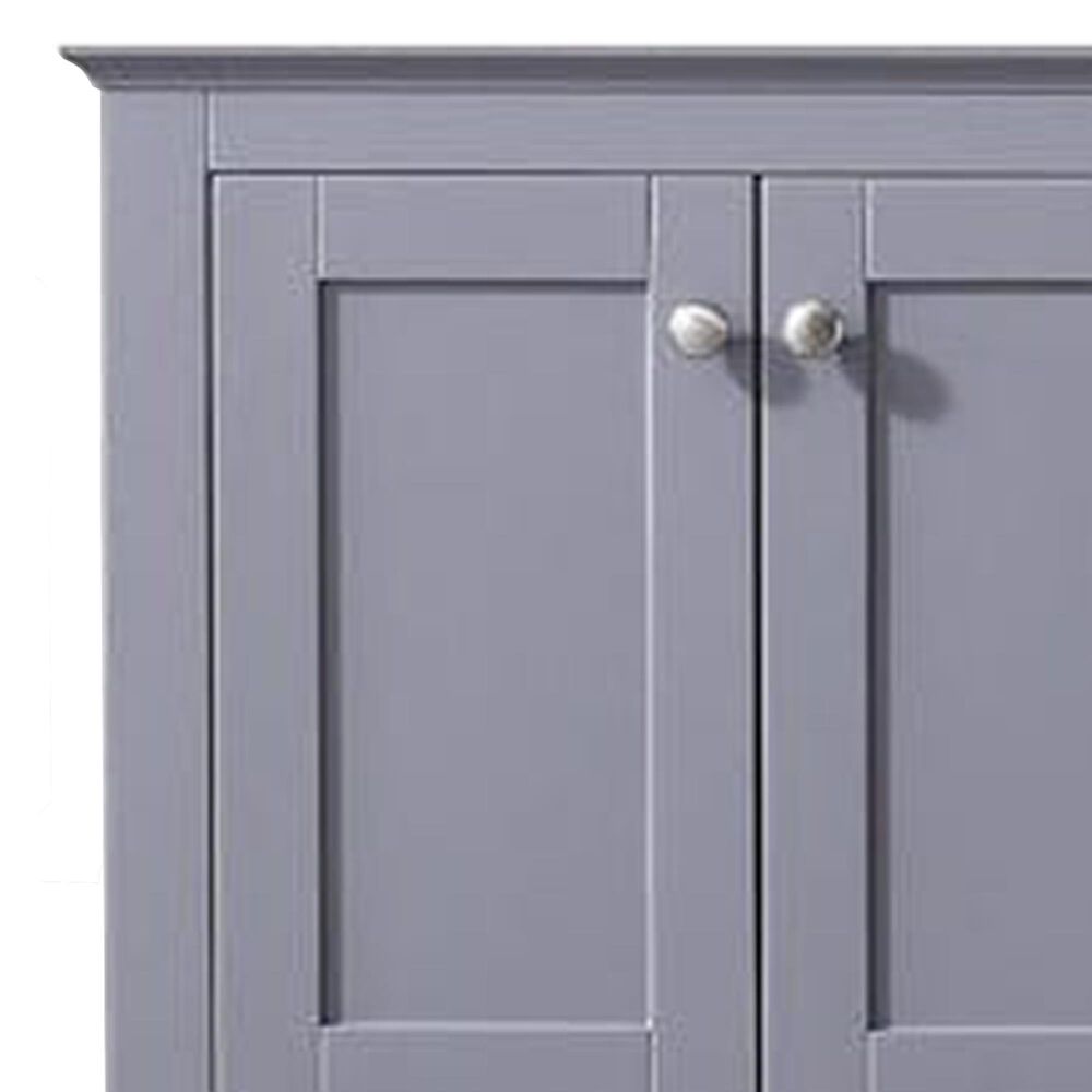 Lexora Home Dukes 60&quot; Double Bathroom Vanity with 58&quot; Mirror in Dark Grey, , large