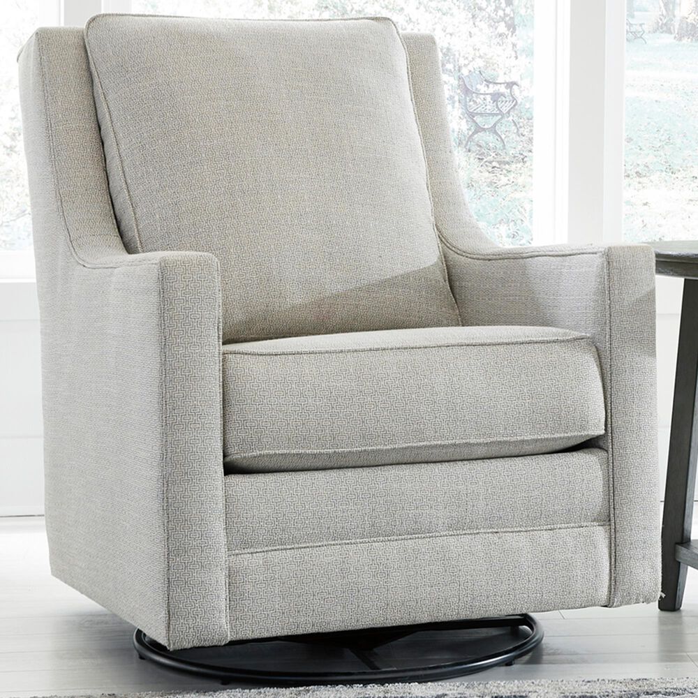 Ashley Kambria Swivel Glider Accent Chair in Frost, , large