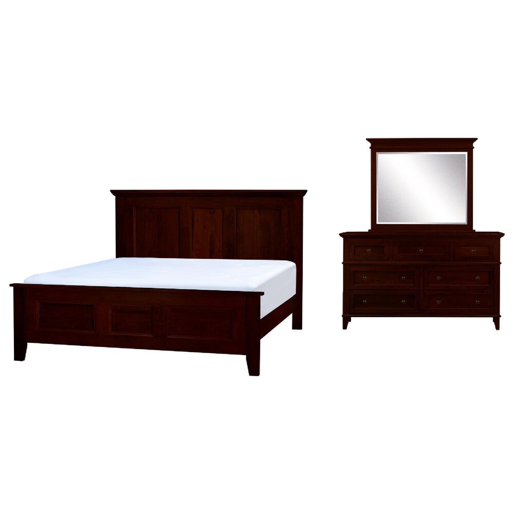 Fleming Furniture Co. Brentwood 3-Piece King Panel Bedroom Set in Sunset, , large