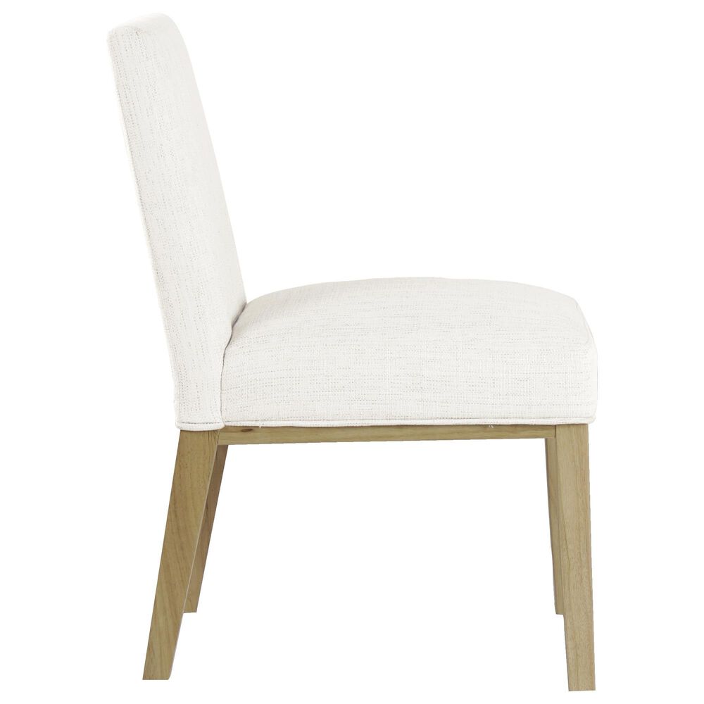 Kinfine Dining Chair with White Cushion in Light Natural, , large