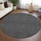 Dalyn Rug Company Soft Essentials Solid Graphite 8" Round Area Rug, , large