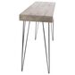 Uma Enterprises Modern Console Table in Brown and Charcoal Black, , large