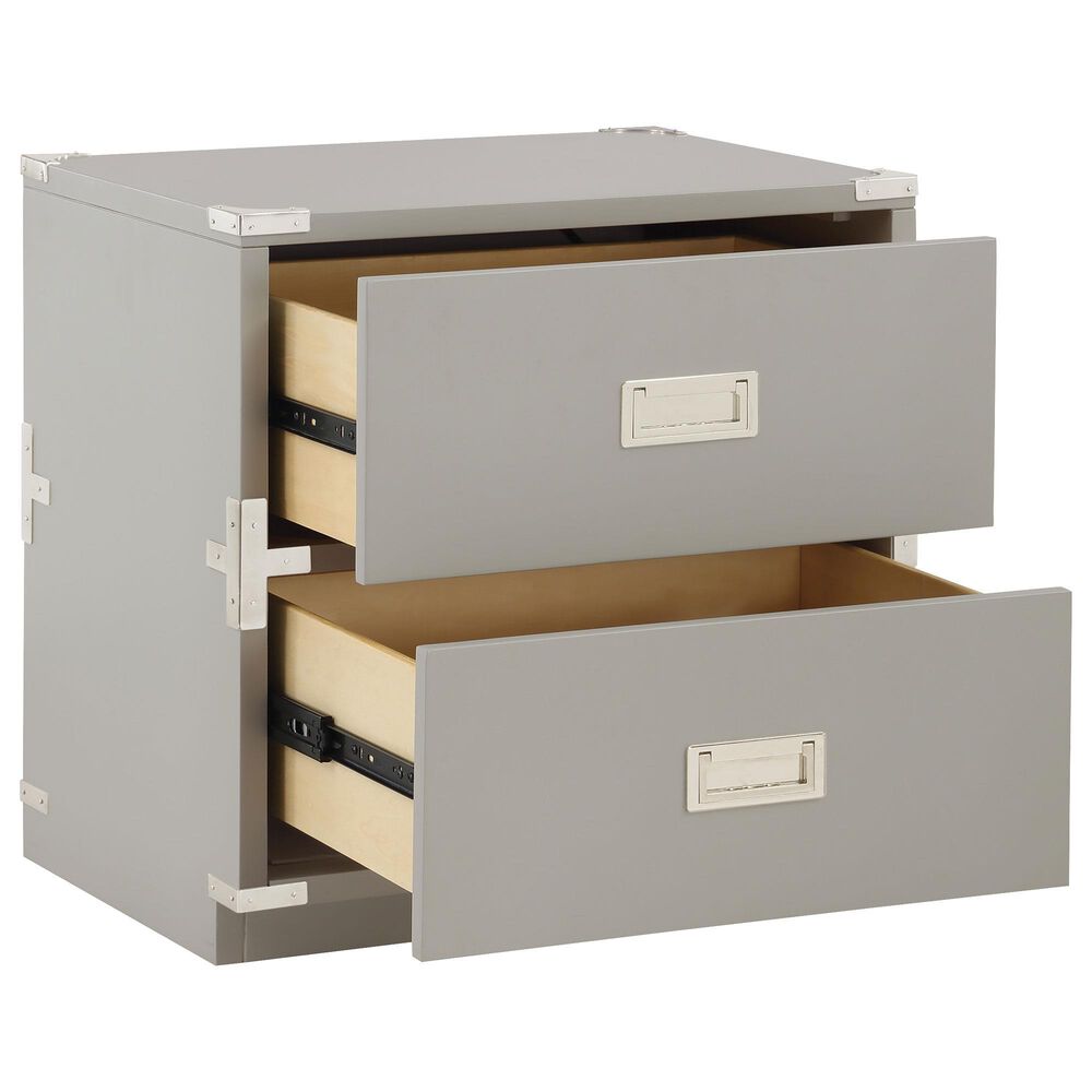OSP Home Wellington 2-Drawer Cabinet in Grey, , large