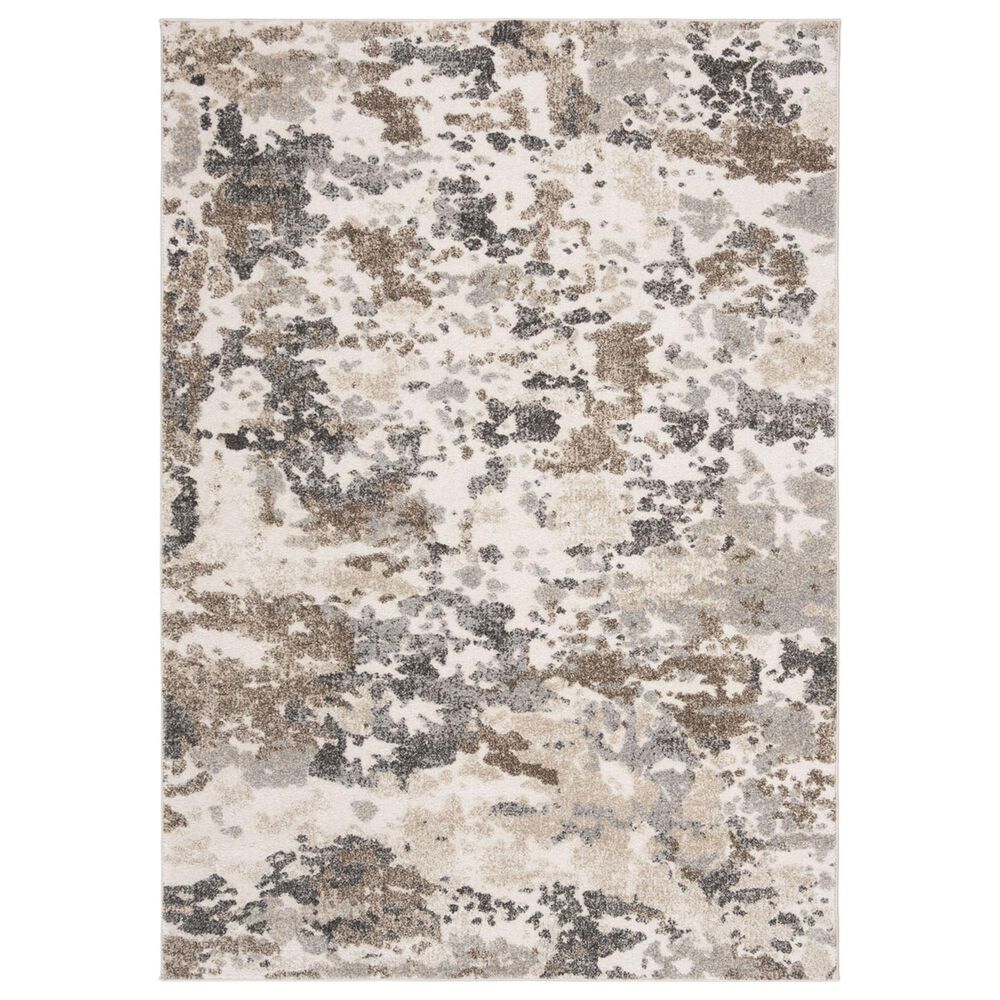 Safavieh Spirit SPR123A 5'3" x 7'6" Taupe and Ivory Area Rug, , large