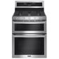 Maytag 6.0 Cu. Ft. 30-Inch Wide Double Oven Gas Range With True Convection in Stainless Steel, , large