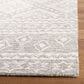 Safavieh Micro-Loop 6" x 9" Dark Gray and Ivory Area Rug, , large