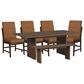 Mayberry Hill Brisbane 6-Piece Rectangular Dining Set in Brown, , large