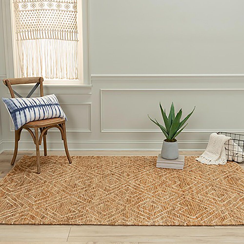 RIZZY Bengal BNL939 5&#39; x 7&#39;6&quot; Natural and Beige Area Rug, , large