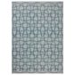 Loloi Easton Fog and Teal 2"3" x 3"9" Indoor/Outdoor Area Rug, , large