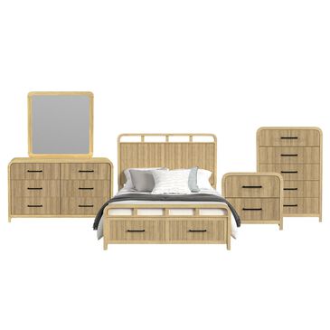 Mayberry Hill Ridgemont 5-Piece Queen Bedroom Set in Natural Brown, , large