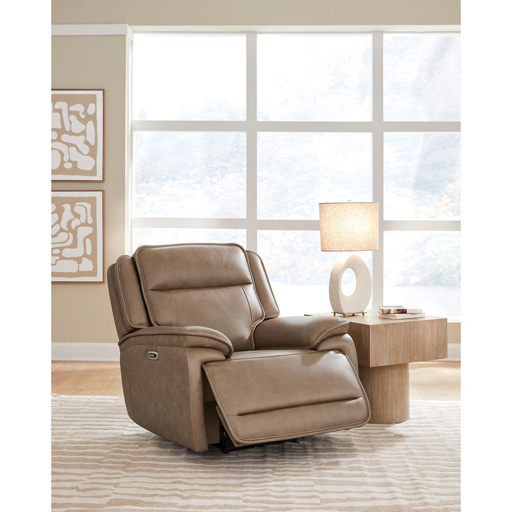 Ashley Glencroft Power Recliner with Adjustable Headrest in Sahara, , large