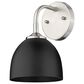 Golden Lighting Zoey 1-Light Wall Sconce in Pewter, , large