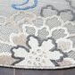 Safavieh Cabana 6"7" Round Grey and Blue Area Performance Rug, , large