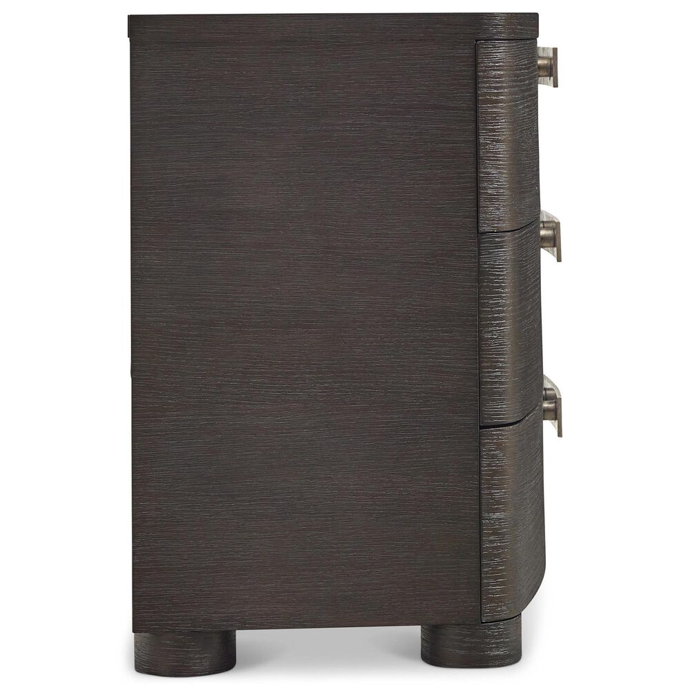Bernhardt Geneve 34" 3 Drawer Nightstand in Robor and Ferrum with USB Ports, , large
