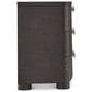 Bernhardt Geneve 34" 3 Drawer Nightstand in Robor and Ferrum with USB Ports, , large