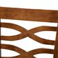 Baxton Studio Lanier Counter Height Pub Chair with Grey Cushion in Walnut (Set of 2), , large