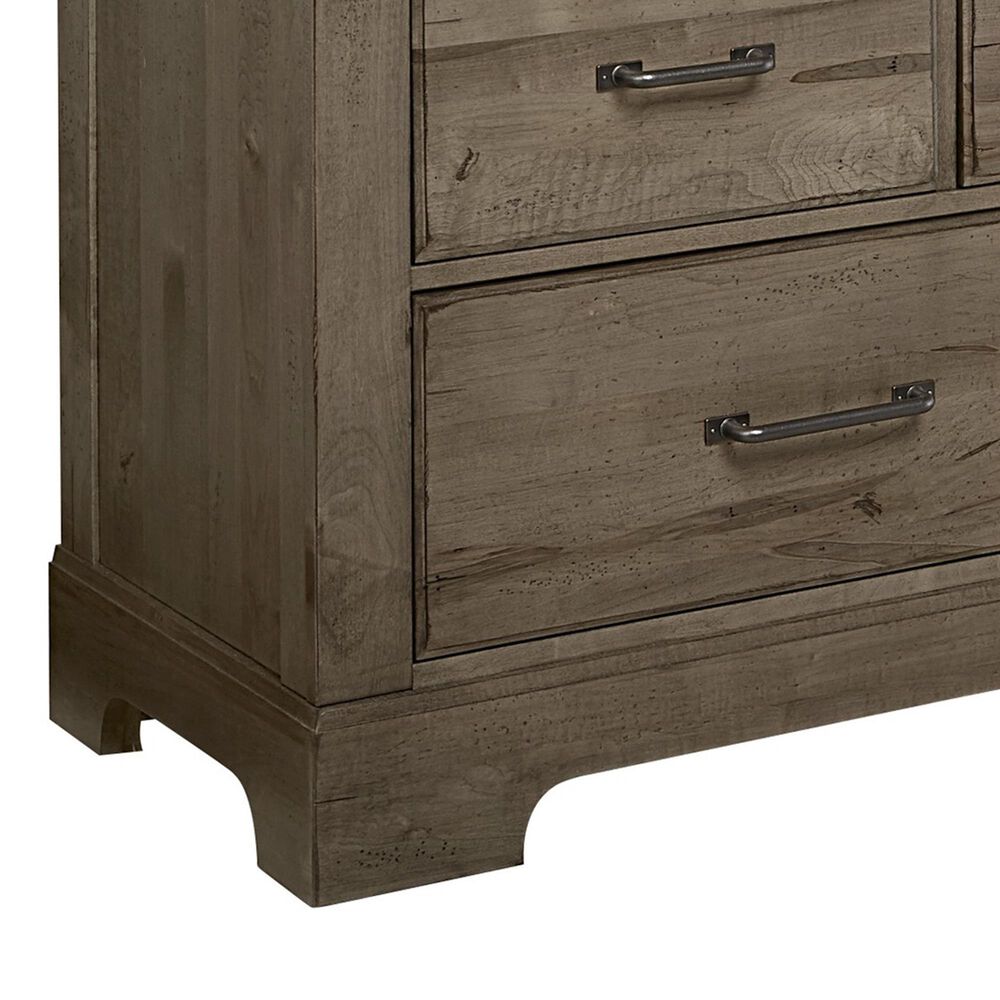 Viceray Collections Cool Rustic 7-Drawer Dresser with Mirror in Stone Grey, , large