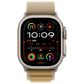 Apple Watch Ultra 2 GPS + Cellular 49mm Natural Titanium Case with Tan Alpine Loop - Small, , large