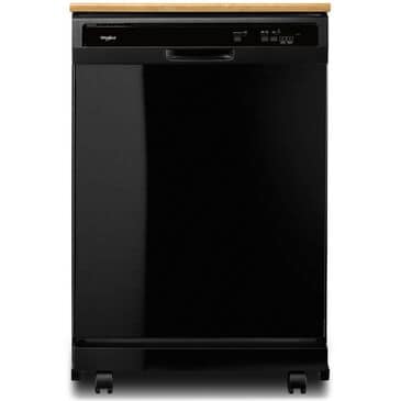 Whirlpool Portable Heavy-Duty Dishwasher with1-hour Wash Cycle in Black, , large